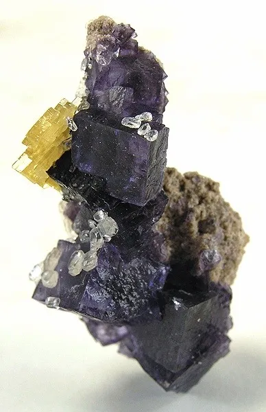 Baryte, Calcite, Fluorite image