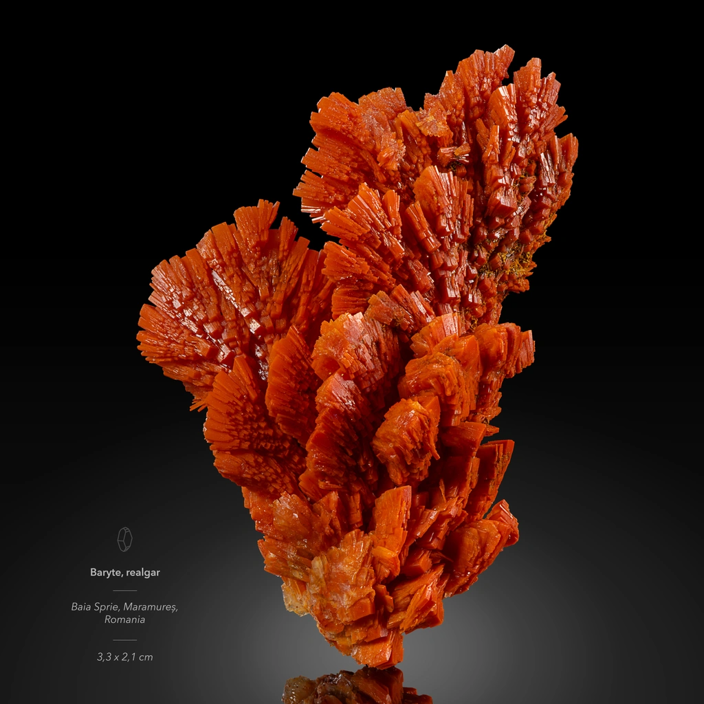 Baryte from Baia Sprie, Maramureș County, Romania image