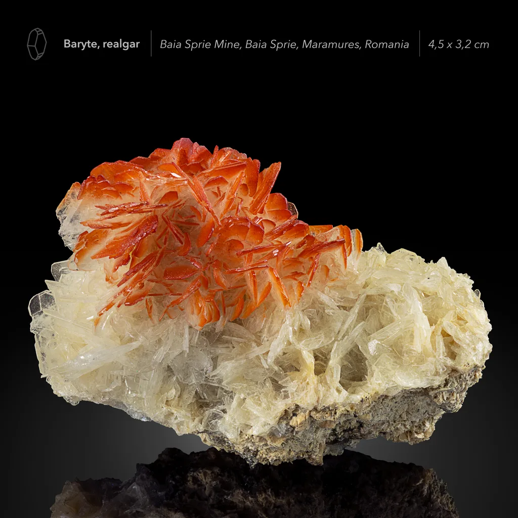 Baryte from Baia Sprie, Maramureș County, Romania image