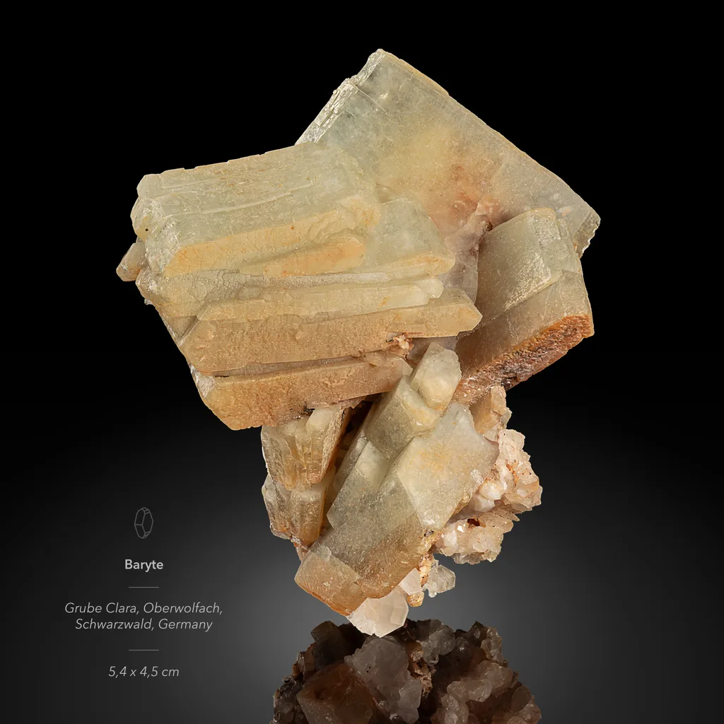 Baryte from Clara Mine, Oberwolfach, Baden-Württemberg, Germany image