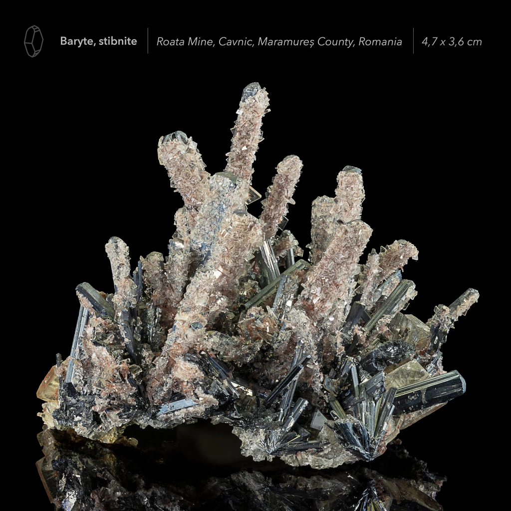 Baryte from Roata Mine, Cavnic, Maramureș County, Romania image