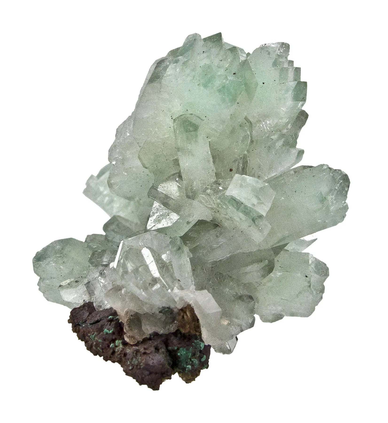 Baryte Included By Malachite - image 6