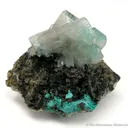 Baryte Included By Malachite - image 1