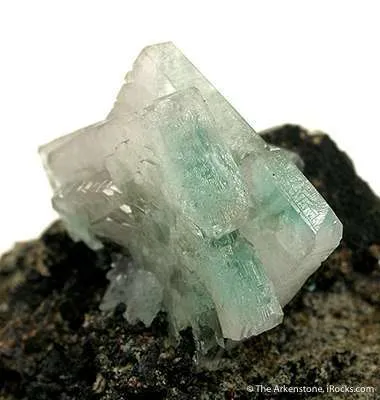 Baryte Included By Malachite - image 3