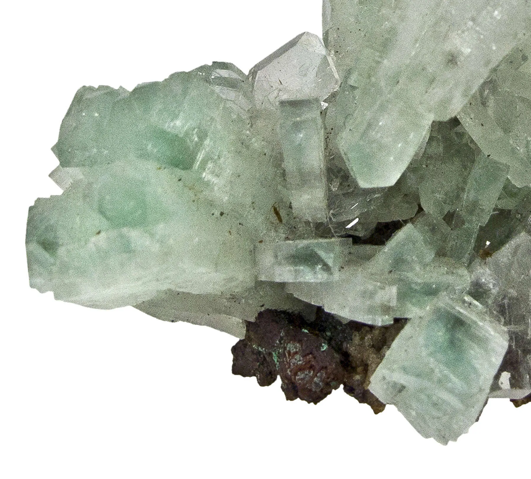 Baryte Included By Malachite - image 3