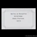 Baryte included by Malachite on Malachite stalactite - image 3