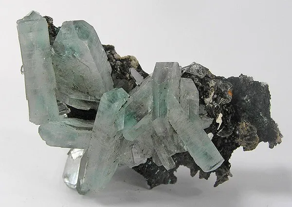 Baryte, Malachite - image 1