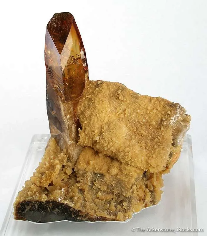 Baryte on Calcite - image 1