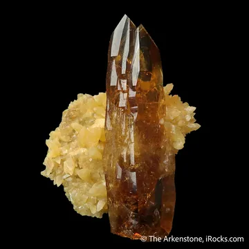 Baryte on Calcite