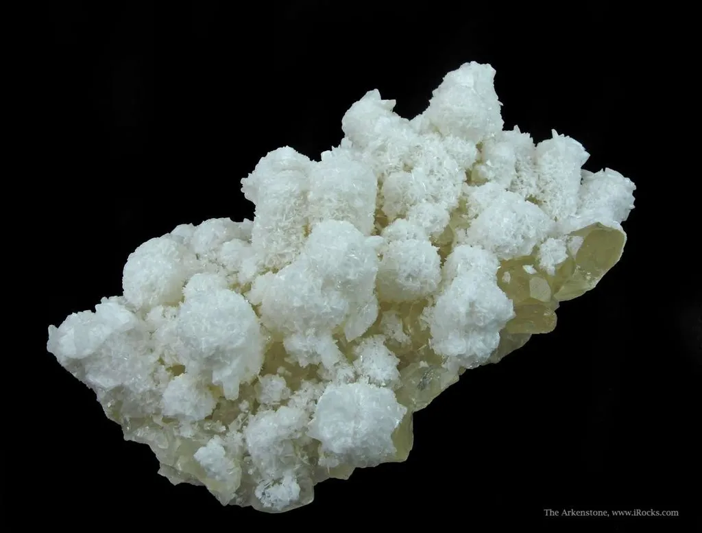 Baryte on Calcite, on Fluorite image