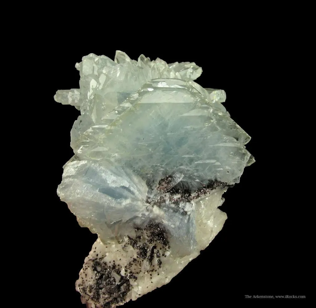 Baryte on Dolomite With Specular Hematite - image 5