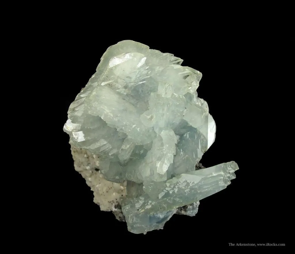 Baryte on Dolomite With Specular Hematite - image 4