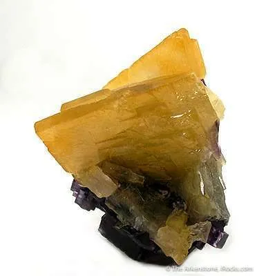 Baryte on Fluorite - image 2