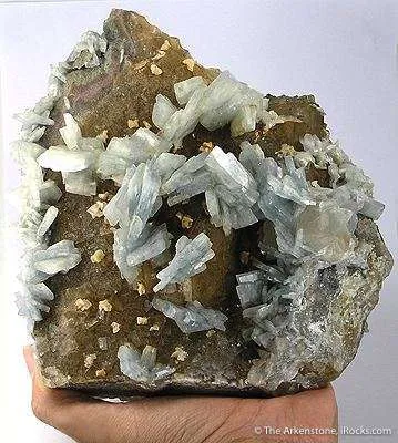 Baryte on Fluorite - image 2