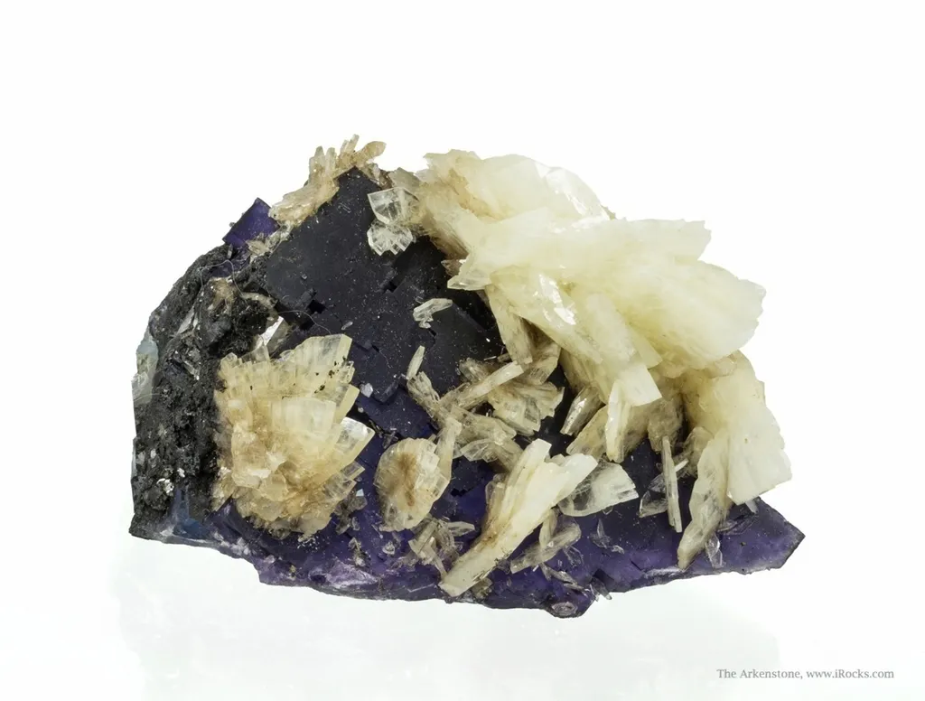 Baryte on Fluorite - image 4