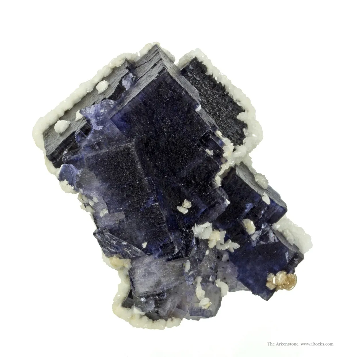 Baryte on Fluorite - image 1