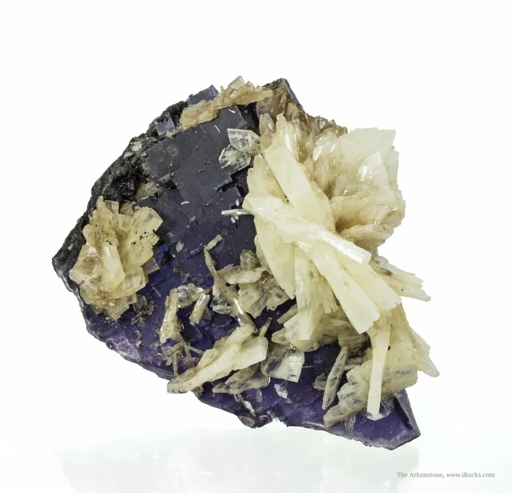 Baryte on Fluorite - image 3