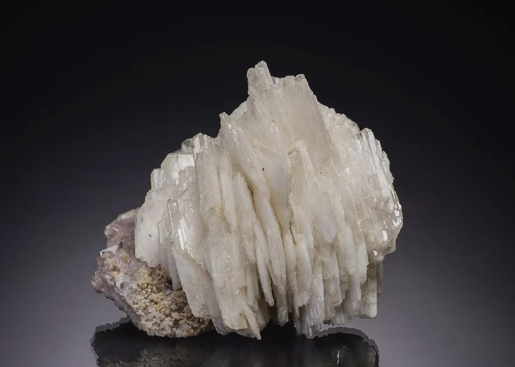 Baryte on Fluorite image