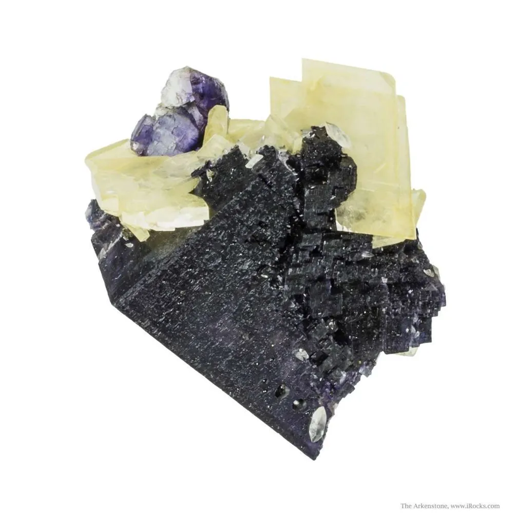 Baryte on Fluorite - image 2