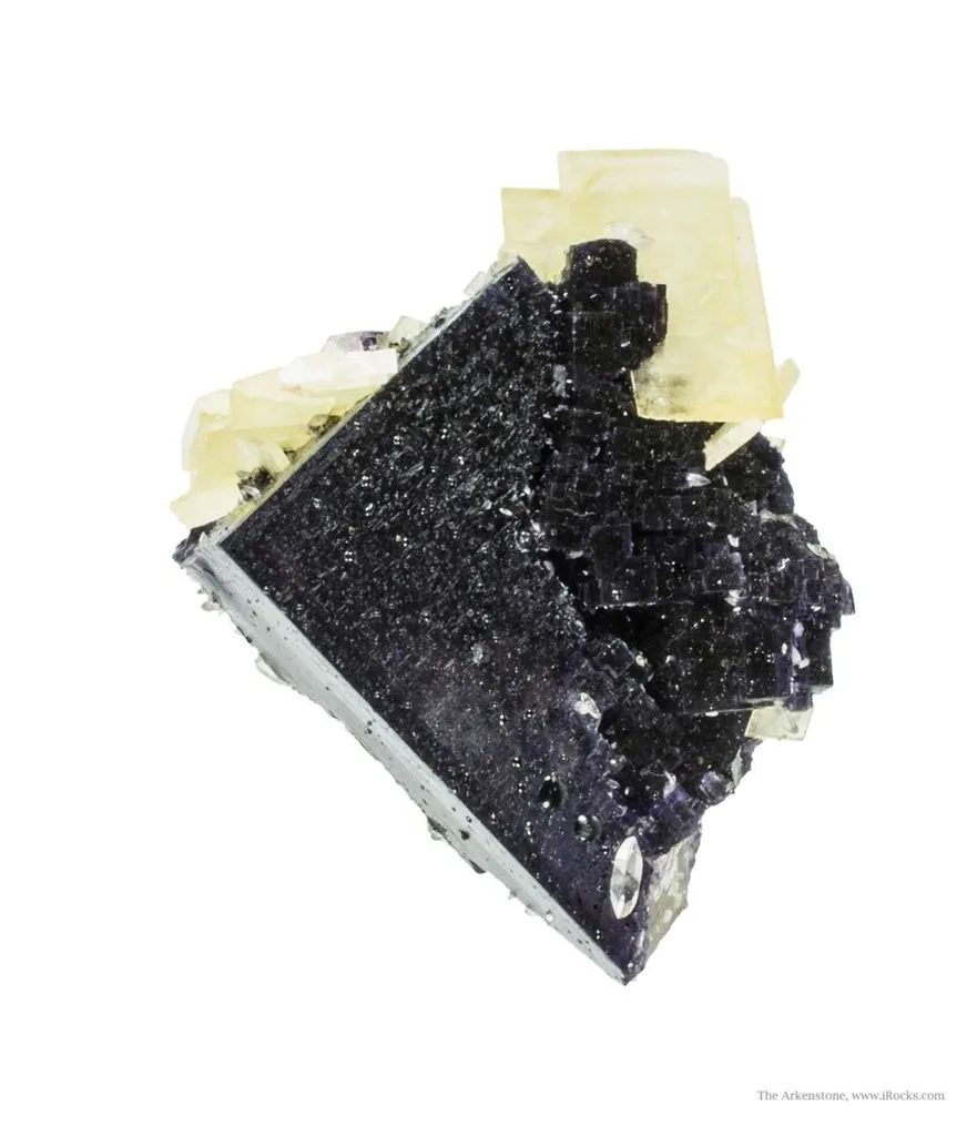 Baryte on Fluorite image