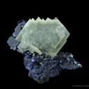 Baryte on Fluorite - image 1