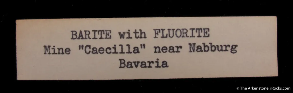 Baryte on Fluorite - illustrated - image 6