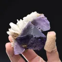 Baryte on Fluorite with Pyrite - image 2