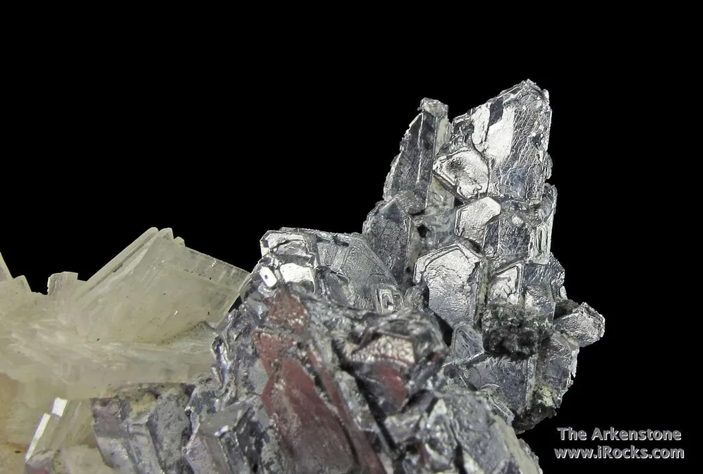 Baryte on Galena (twinned) - image 2
