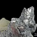 Baryte on Galena (twinned) - image 2