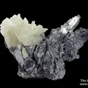 Baryte on Galena (twinned) - image 5