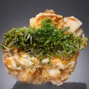 Baryte on Pyromorphite - image 1