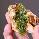 Baryte on Pyromorphite - image 2