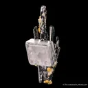 Baryte on Stibnite - image 1