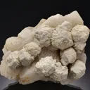 Baryte on Witherite on Calcite - image 1