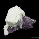 Baryte Ps. After Calcite, on Fluorite - image 4