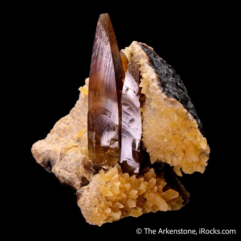 Baryte with Calcite on Matrix - image 5