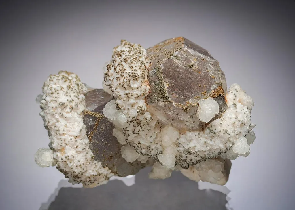 Baryte with Dolomite Calcite and Pyrite image