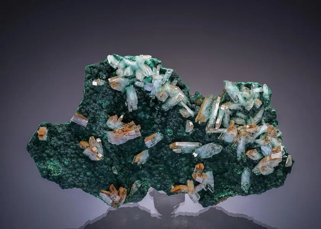 BARYTE with MALACHITE image