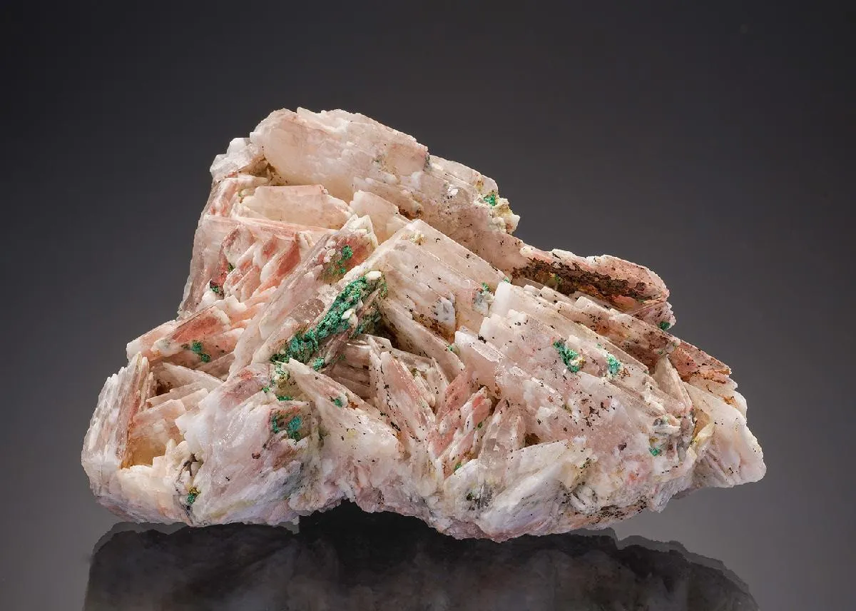 Baryte with Malachite - image 1