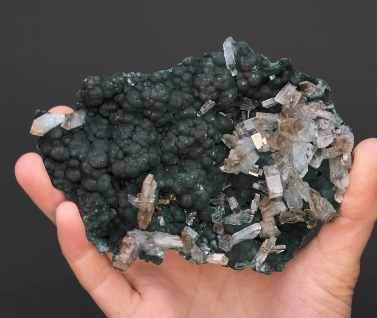 BARYTE with Malachite - image 2