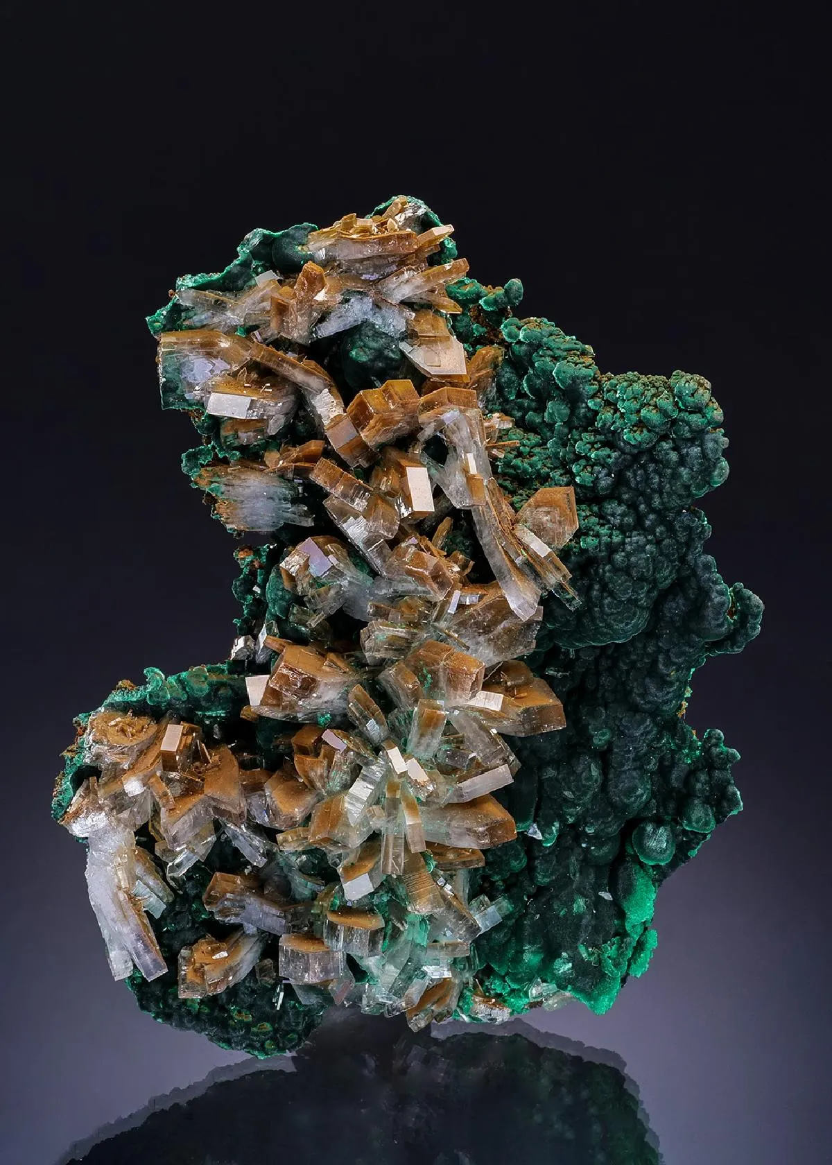 Baryte with Malachite - image 1
