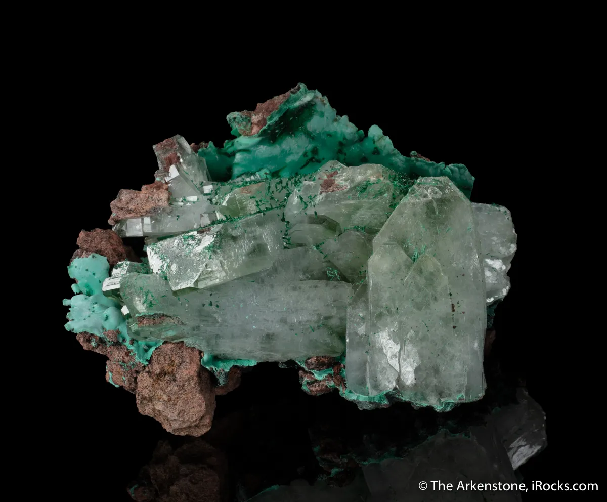 Baryte with Malachite inclusions - image 4