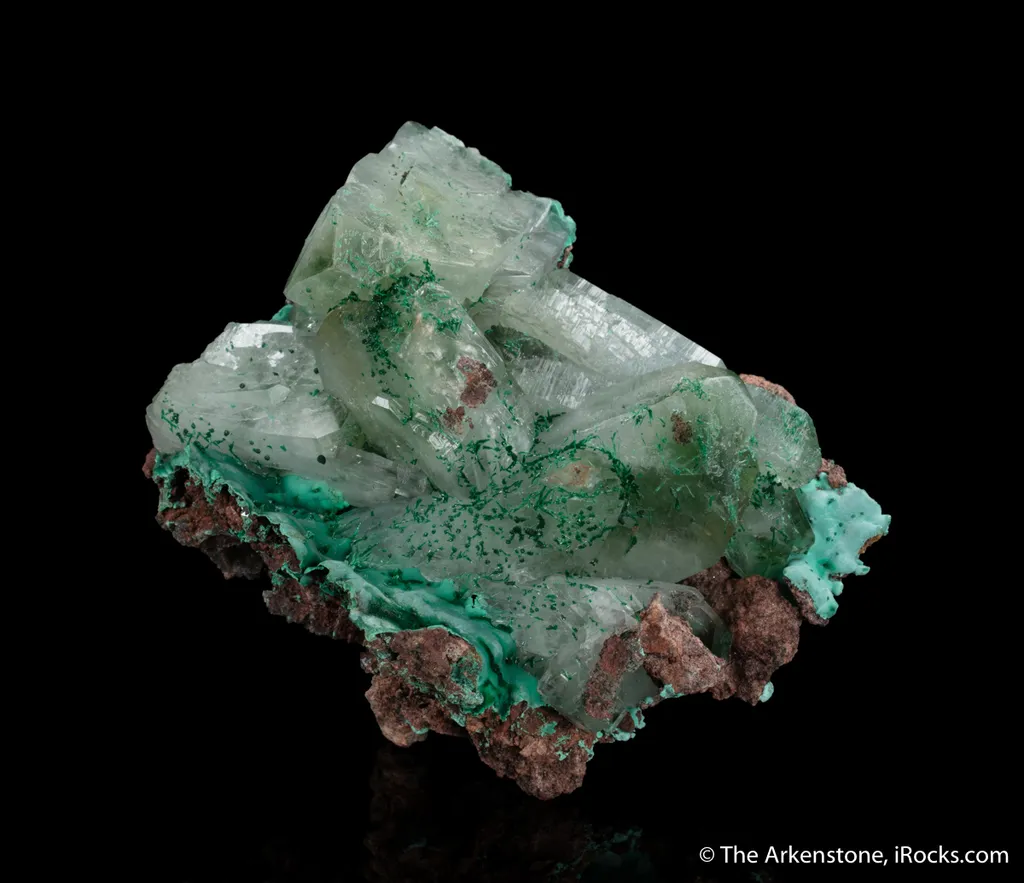 Baryte with Malachite inclusions image