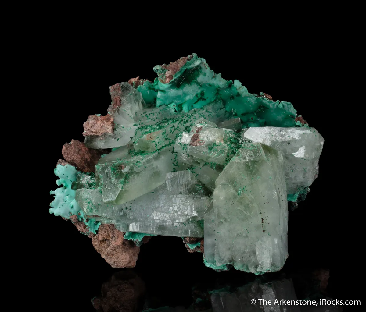 Baryte with Malachite inclusions - image 5
