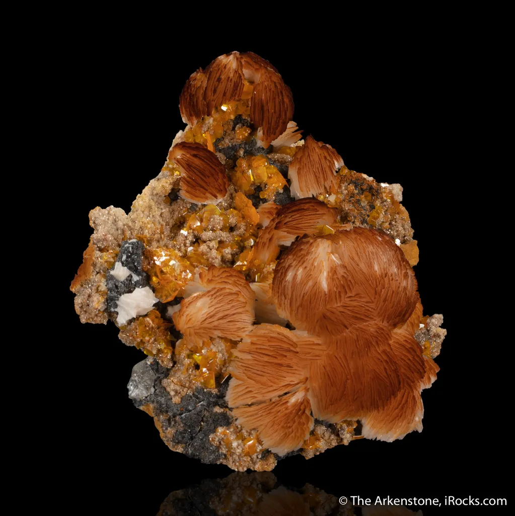 Baryte with Wulfenite - image 3