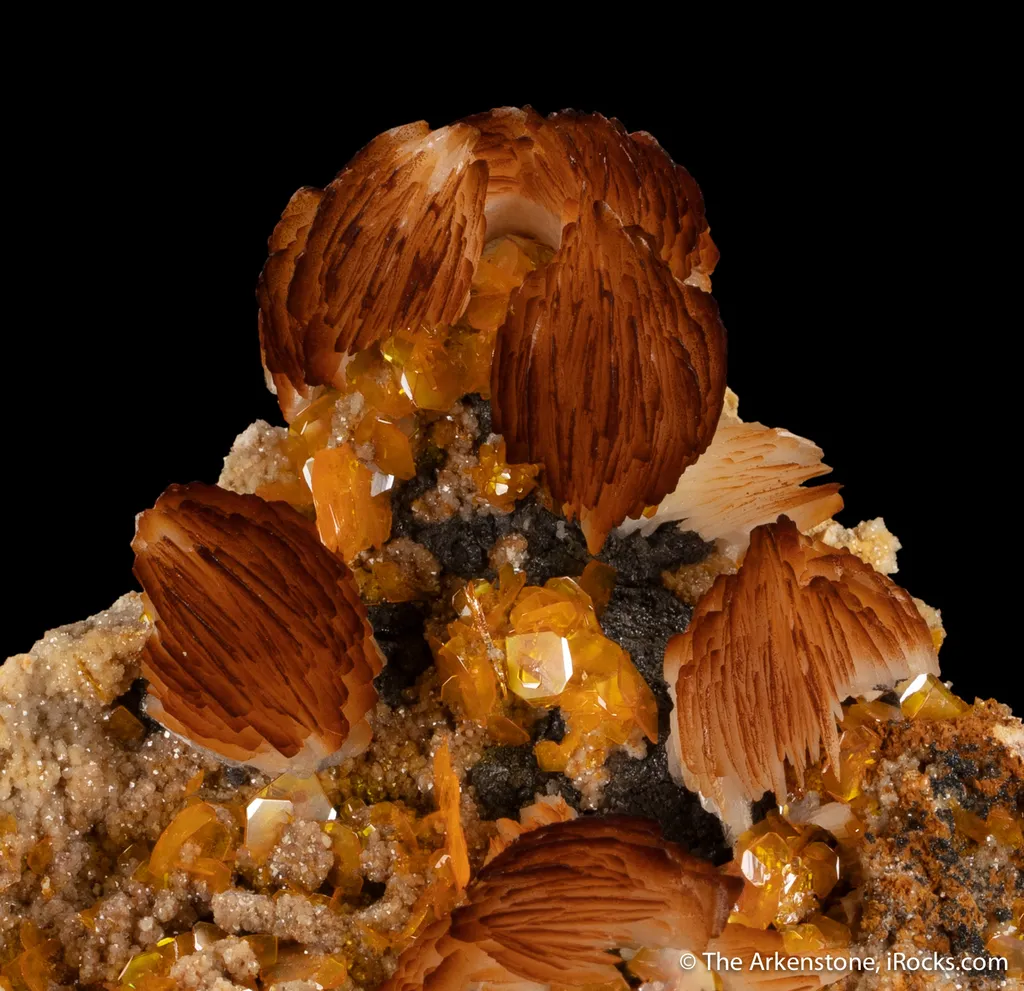 Baryte with Wulfenite - image 2