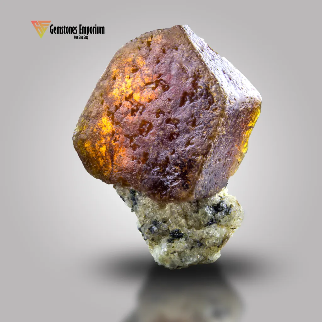 Bastnaesite Crystal On Matrix image