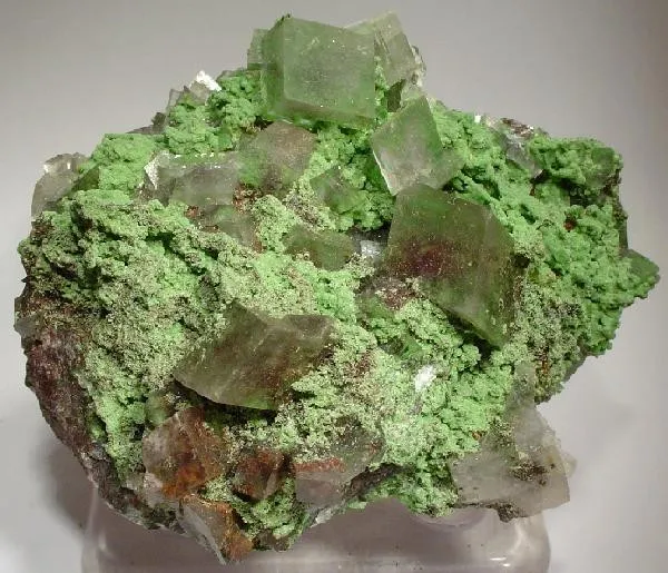 Bayldonite, Calcite image