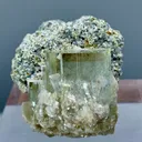 Beautiful Aquamarine Matrix On Muscovite Specimen 20.64 G  Pakistan, Gilgit-Baltistan, Nagar District, Nagar - image 5