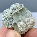 Beautiful Aquamarine Matrix On Muscovite Specimen 20.64 G  Pakistan, Gilgit-Baltistan, Nagar District, Nagar - image 3
